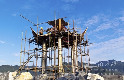 古丈县竹溪湾茶叶主题公园建设正酣