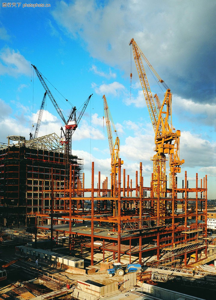 建筑工地0037-建筑工地图-建筑图库-高空